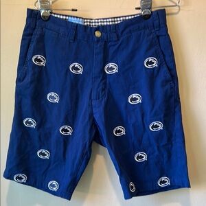 Penningtons Blue and White Flat Front Shorts